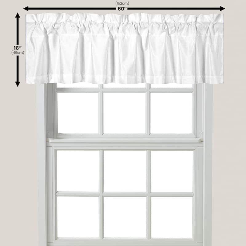 Green Watercolor Eucalyptus Window Valance - 60" x 18"