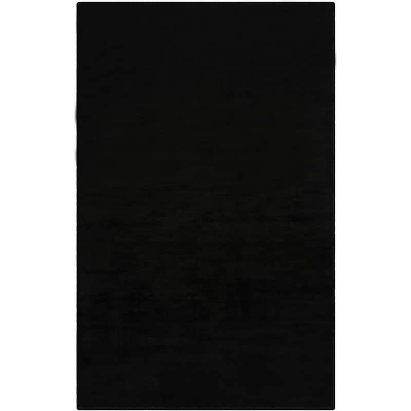 SAFAVIEH Handmade Mirage Avigail Modern Abstract Viscose Rug - 5' x 8' - Black
