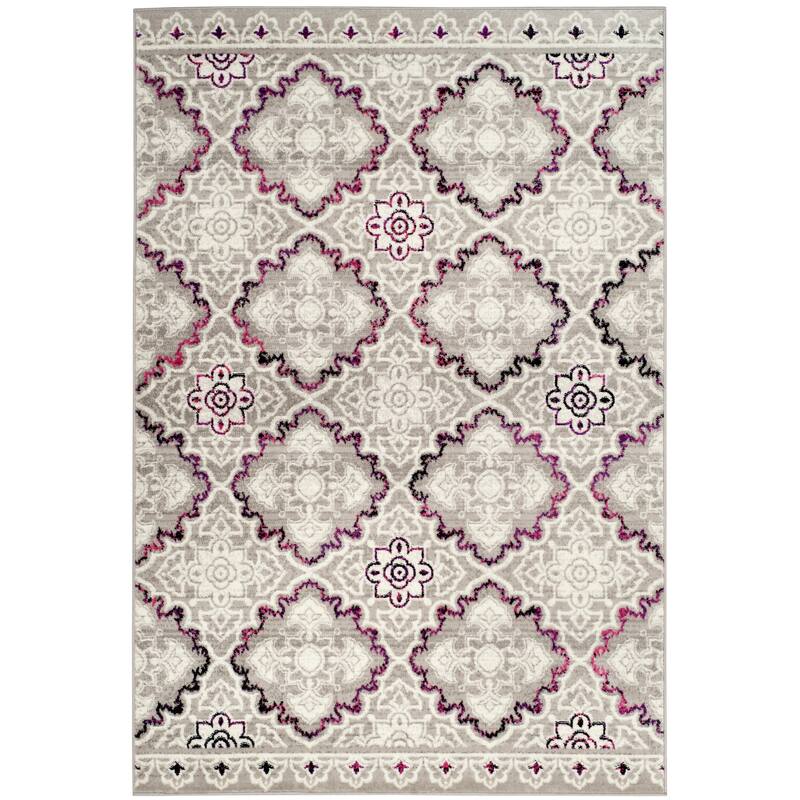 SAFAVIEH Skyler Jaike Modern Rug - 5'1" x 7'6" - Grey/Pink