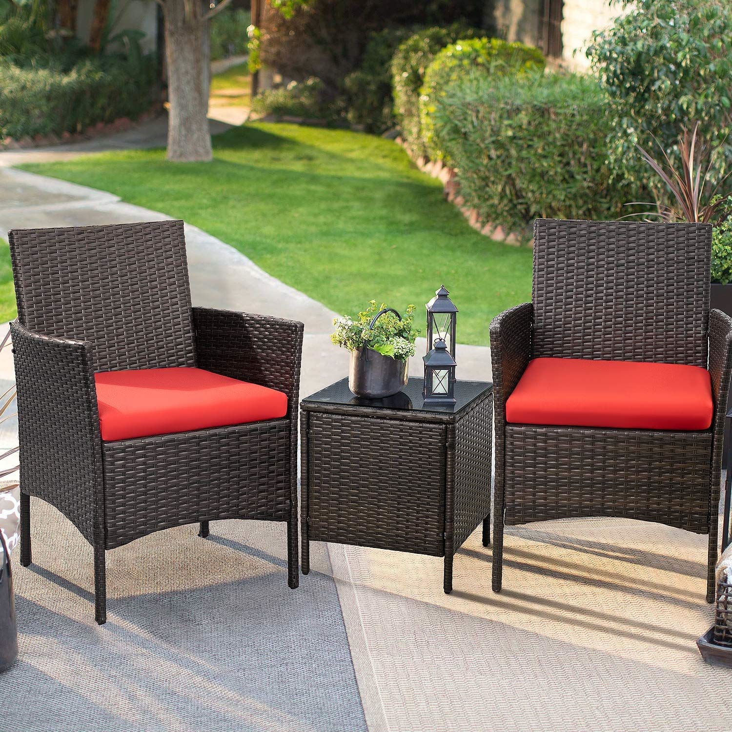 Petekar 3 sales piece rattan