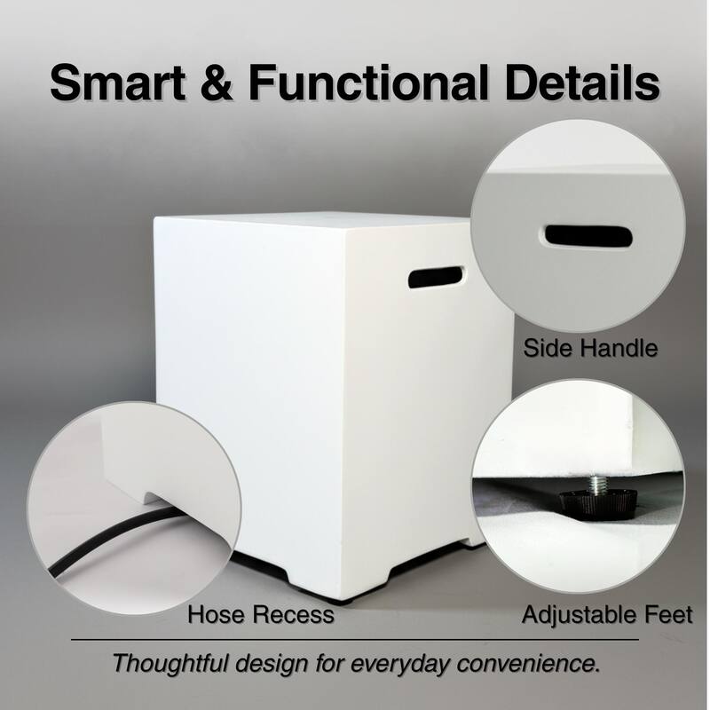 GDFStudio - 16" Outdoor 20LB Propane Tank Cover for Gas Fire Pits