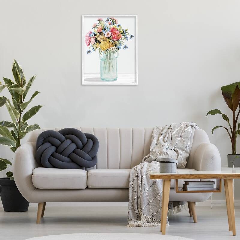 Stupell Country Classic Bouquet Framed Giclee Art Design By Cindy Jacobs