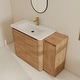 preview thumbnail 2 of 87, BNK 36"/40"/48"/52"/60"/64"/84"/92" Bathroom Vanity With Sink, Freestanding Bathroom Vanity with Doors and Adjustable Shelf
