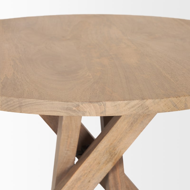 Solana Light Brown Wood Foyer Table - 32.0L x 32.0W x 30.0H