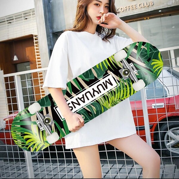 MuYuanSu Skateboard Top Stained Green 31.4in - Bed Bath & Beyond