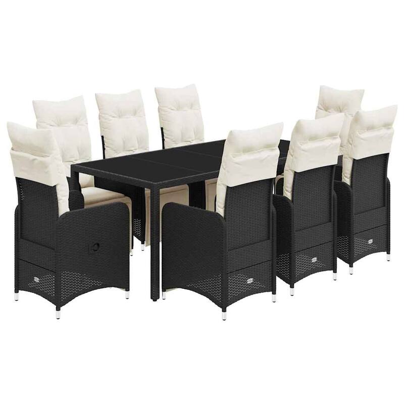 vidaXL Bistro Set Black - 21.5 x 23.0 x 36.2