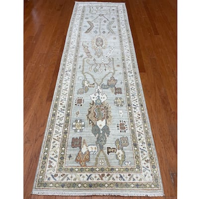 HERAT ORIENTAL Handmade Oushak Wool Runner - 2'10" x 9'9"