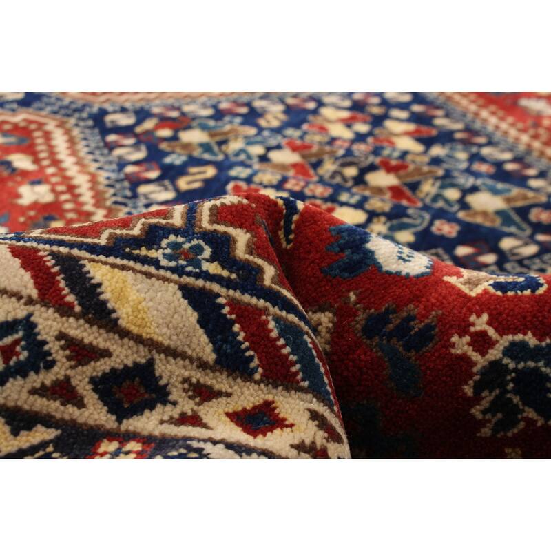 ECARPETGALLERY Hand-knotted Jules Sultane Red Wool Rug - 5'11 x 9'2