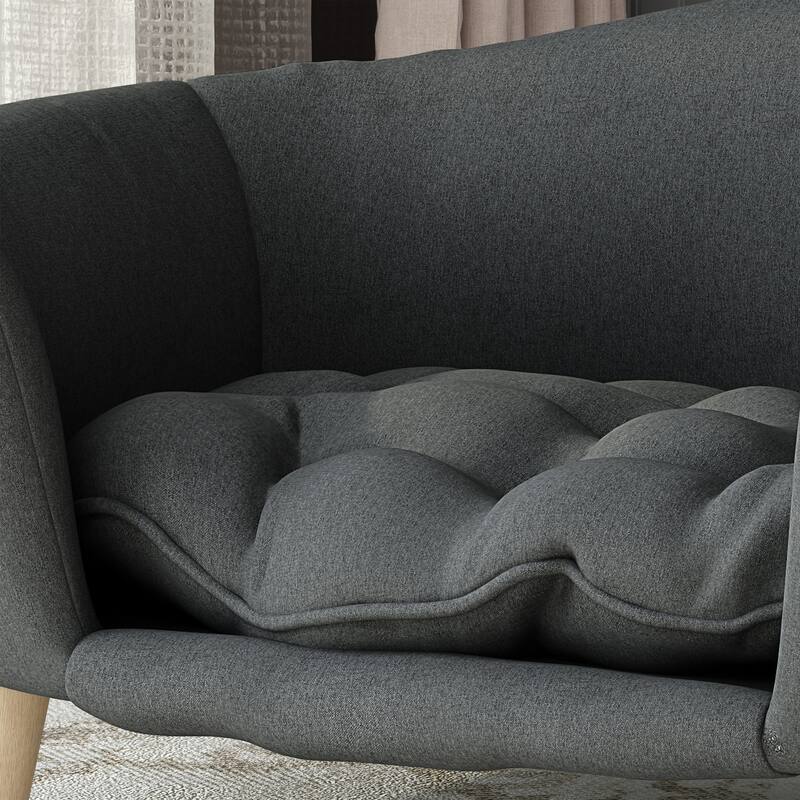 Roomfitters Modern Dog Sofa Bed, Corduroy Pet Couch with Supportive Foam and Wooden Legs, Elevated Design