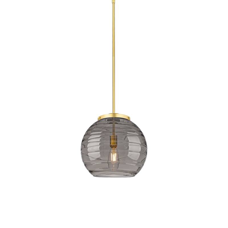 Innovations Lighting 221-1S-15-14 Athens Pendant Athens Deco Swirl 14" - Satin Gold