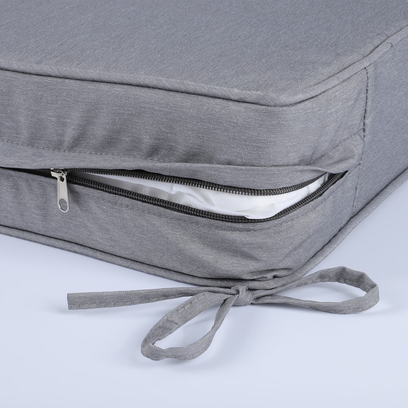 Outdoor Loveseat Cushion Set Deep Seat Cushions,Waterproof Replacement Patio Chair Cushions Set Of 2(1xseat+2xback Cushion)