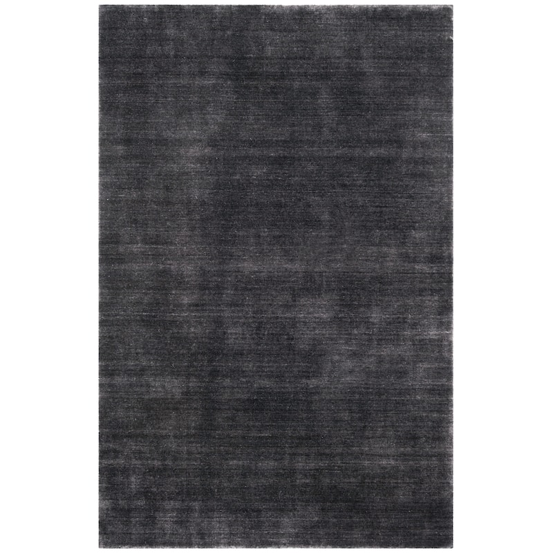 SAFAVIEH Handmade Himalaya Jessika Modern Wool Rug - 4' x 6' - Black - Rectangle