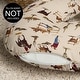 preview thumbnail 3 of 4, Wild West Cowboy Nursing Breastfeeding Pillow Cover Case (Pillow Not Included) - Red Blue Tan Western Southern Country Horse