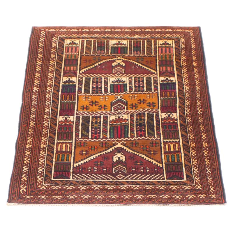 Teimani Beige Rug 2'8" x 4'5" - 2'8 x 4'5