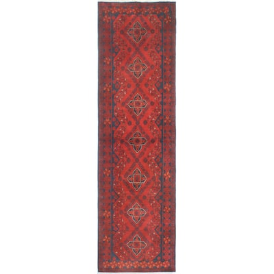Khal Mohammadi Peymaneh Red/Navy Runner - 2'7" x 9'5"