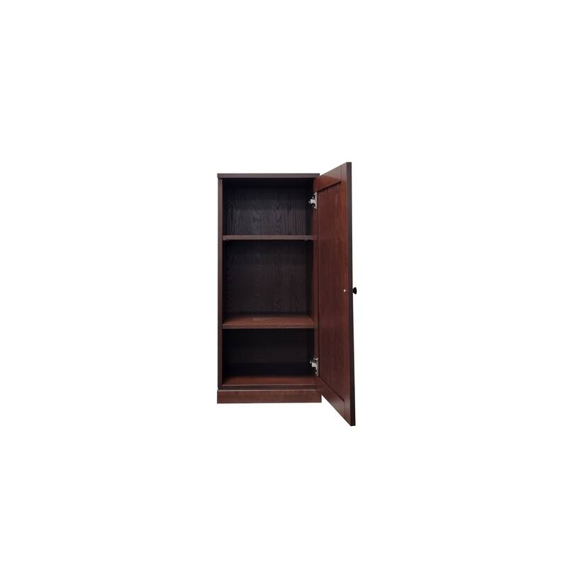 Palace Imports Premium 100% Solid European Oak Hardwood Bathroom Storage Cabinet with Shaker Doors - 16" Wide, 71.5" Tall