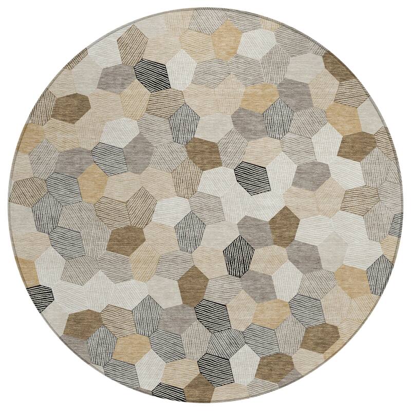 Machine Washable Indoor/ Outdoor Modern Loyd Chantille Rug
