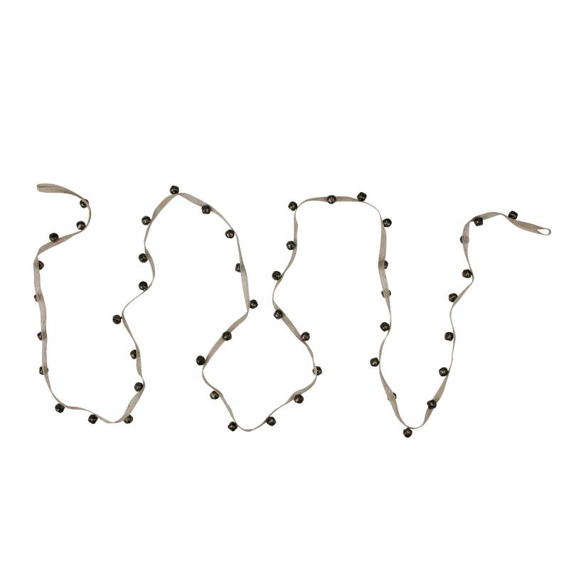 6.5" Brown Jingle Bell Artificial Christmas Garland - Unlit