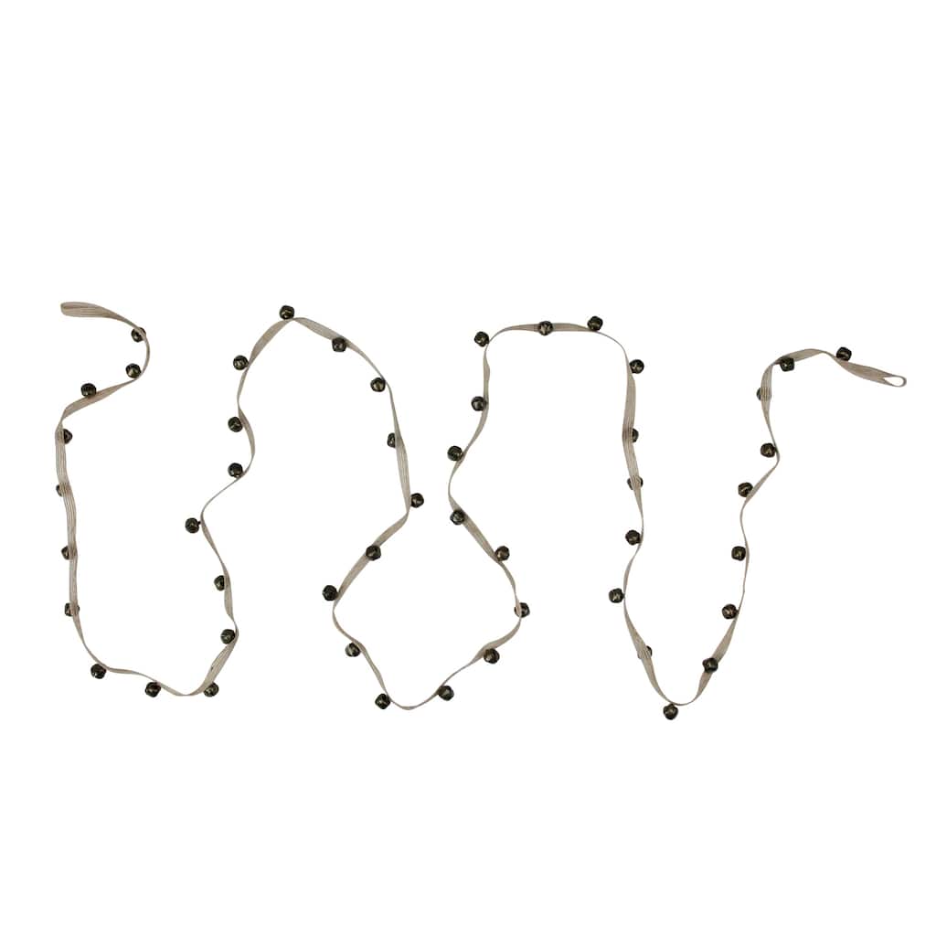 6.5" Brown Jingle Bell Artificial Christmas Garland - Unlit