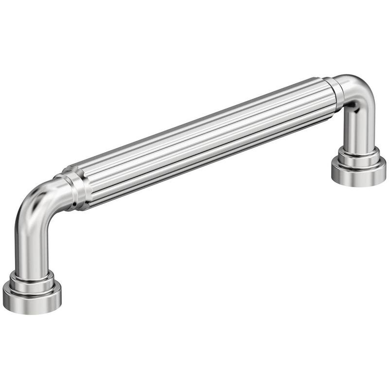 Amerock BP37703 Cowrie 5-1/16" Center to Center Fluted Handle Cabinet - Polished Chrome
