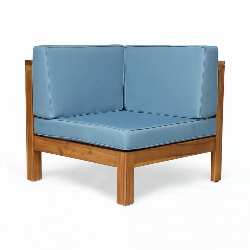 Outdoor 3PC LOVE SEAT SET WITH COFFEE TABLE, BLUE