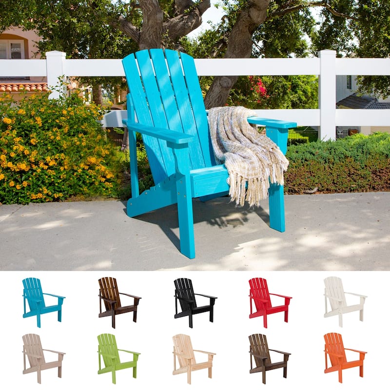 Laguna Hydro-Tex Outdoor Patio Adirondack Wood Chair