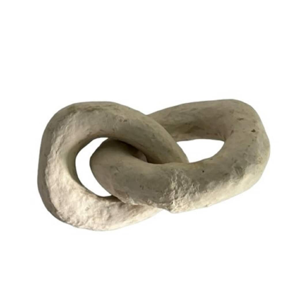 Paper Mache Linked Chain Small Wall Decoration - 8"