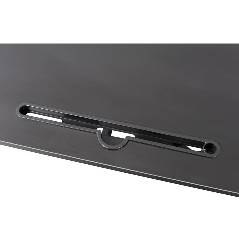 Anmytek Adjustable Height Standing Laptop Desk with Keyboard Tray Black