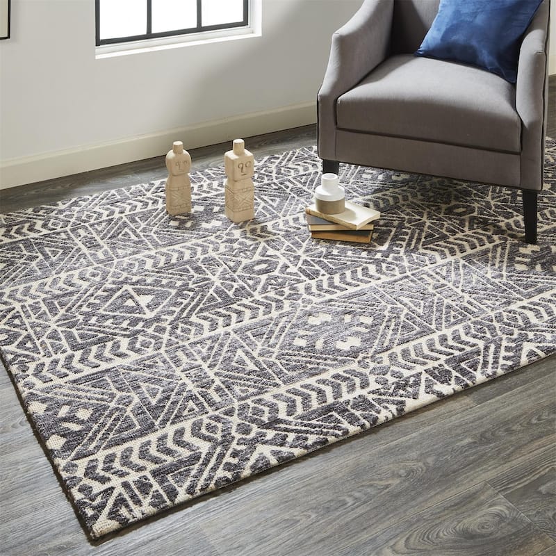 Linear Stripe Design Perfect for Busy Homes Area Rug - 8' x 10'
