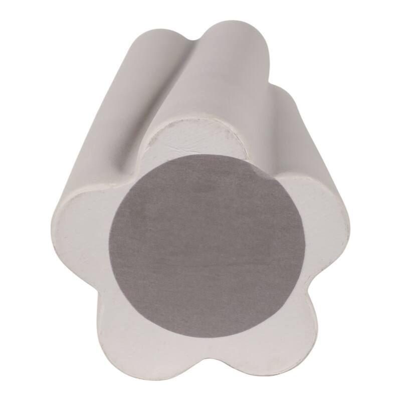 Porcelain Vase Sculptural Vertical Wave Design with Curved Silhouette