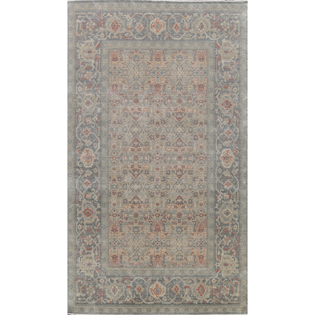 Geometric Turkish Oriental Ziegler Wool Area Rug Dining Room Carpet - 6'7" x 9'10"