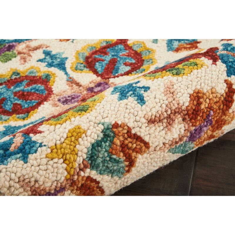Nourison Vivid Hand-tufted Floral Wool Area Rug