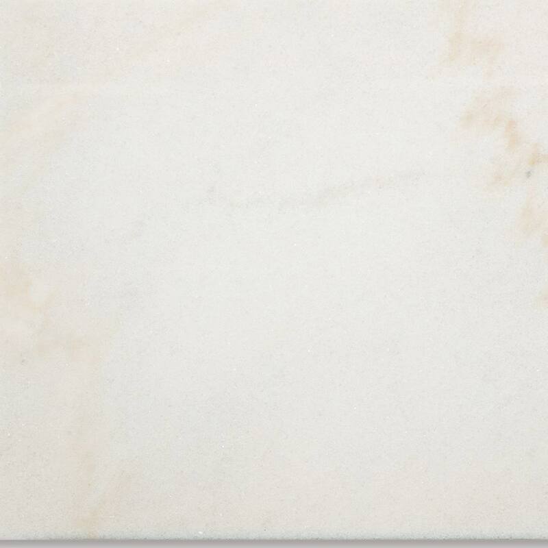 Fana Side End Table, White Marble Top, 24 Inch Square, Espresso Brown