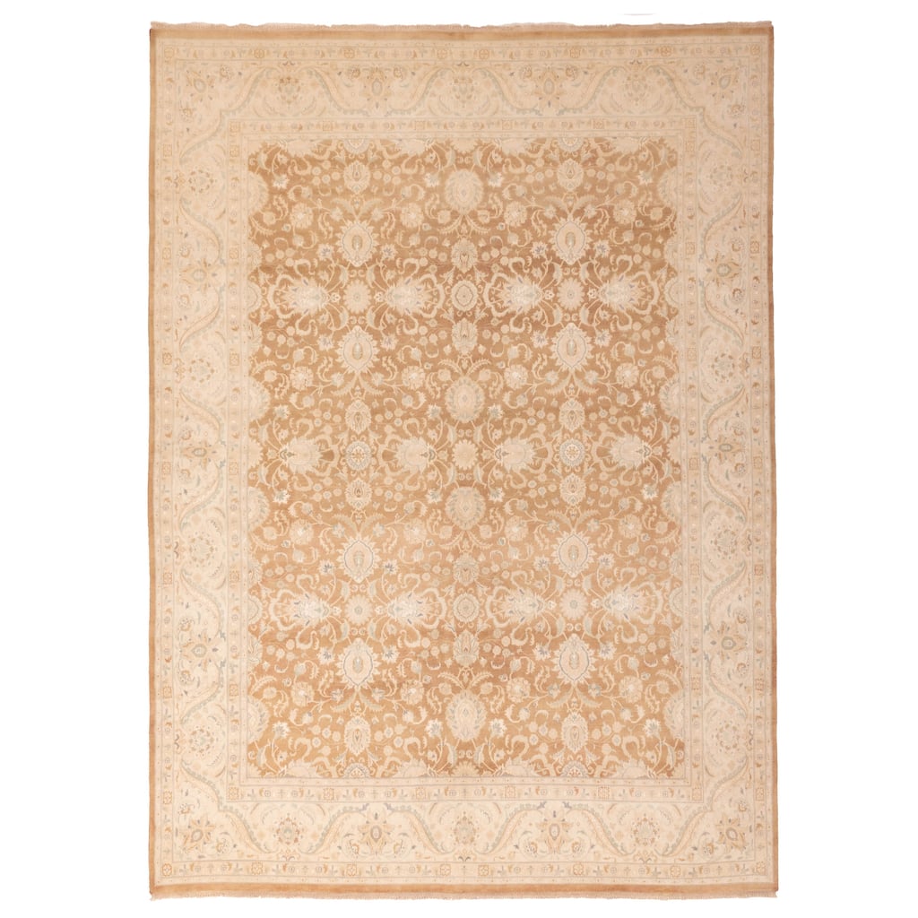 ECARPETGALLERY Hand-knotted Pako Persian 18 Of 20 Brown Viscose, Wool Rug - 9'0 x 12'4