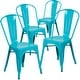 preview thumbnail 1 of 164, Metal Indoor/ Outdoor Stackable Bistro Chair (Set of 4)