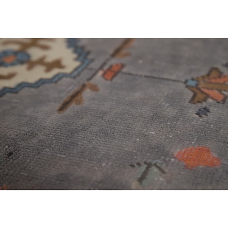 Tabriz Persian Vintage Area Rug Handmade Dining Room Wool Carpet - 6'9" x 9'7"