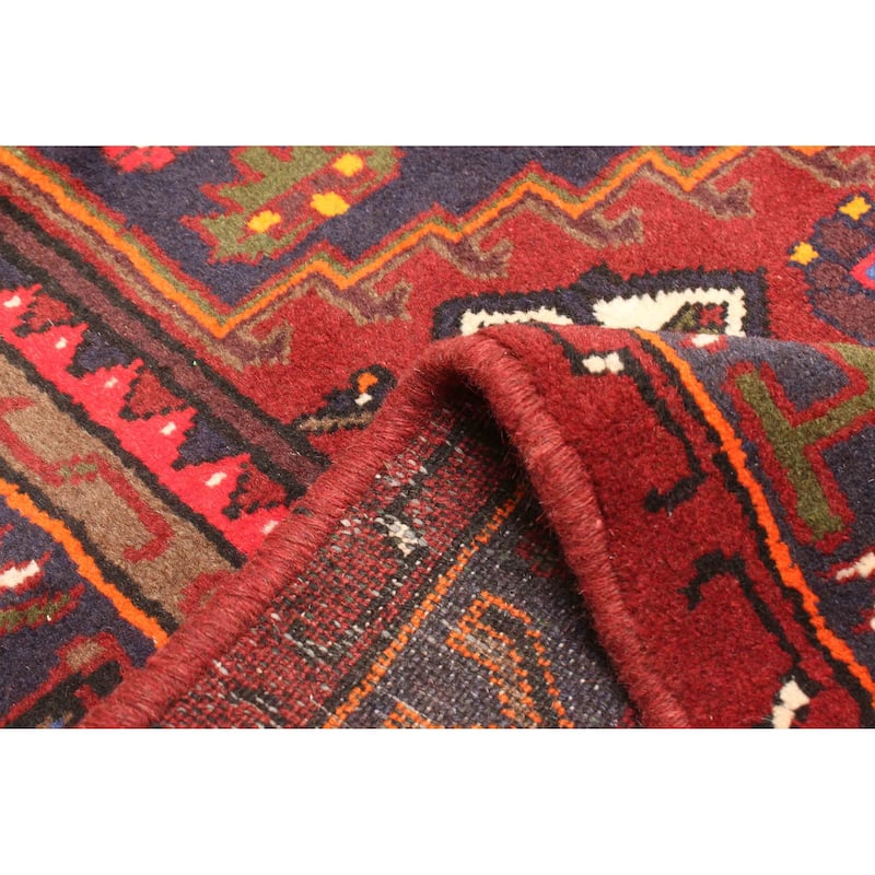 ECARPETGALLERY Hand-knotted Andelz Red Wool Rug - 4'3 x 6'6