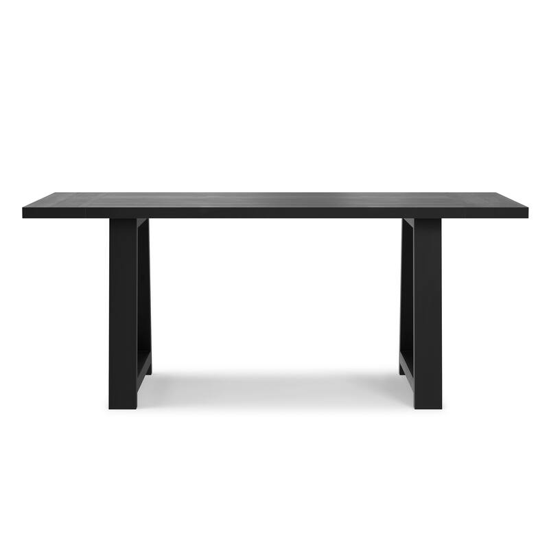 WyndenHall Aeris 72 inch Wide Solid Mango Farmhouse Dining Table - 36"D x 72"W x 29.5"H