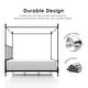 preview thumbnail 4 of 3, Furniture of America Elliot Metal Canopy Bed