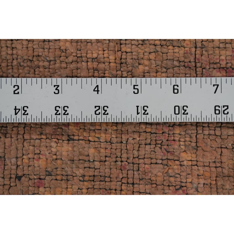 Hand Knotted Oriental Viscose Silk Carpet Modern Abstract Multi-Colored Abstract Area Rug - 9' 7'' X 6' 8''