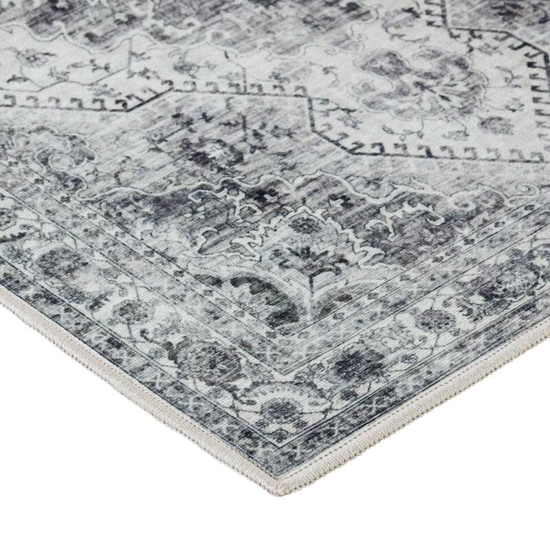 Creative Home Ideas Washable Skid-Resistant Chenille Rug