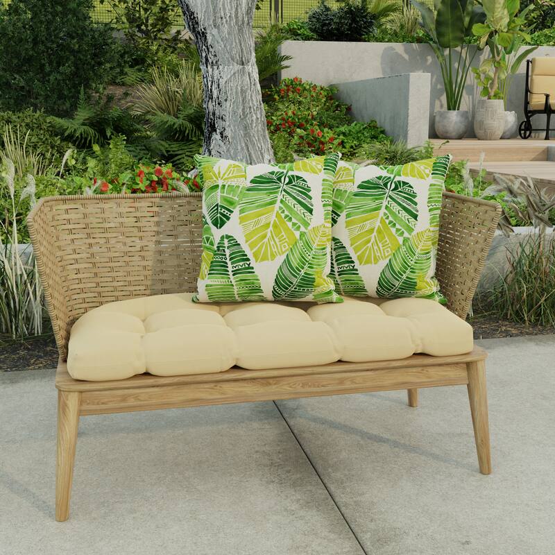 16" x 16" Outdoor Throw Pillow - Set of 2 - 16'' L x 16'' W x 4'' H - Hixon Palm