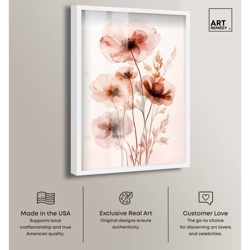 Petal Dye III Shadowbox by Art Remedy