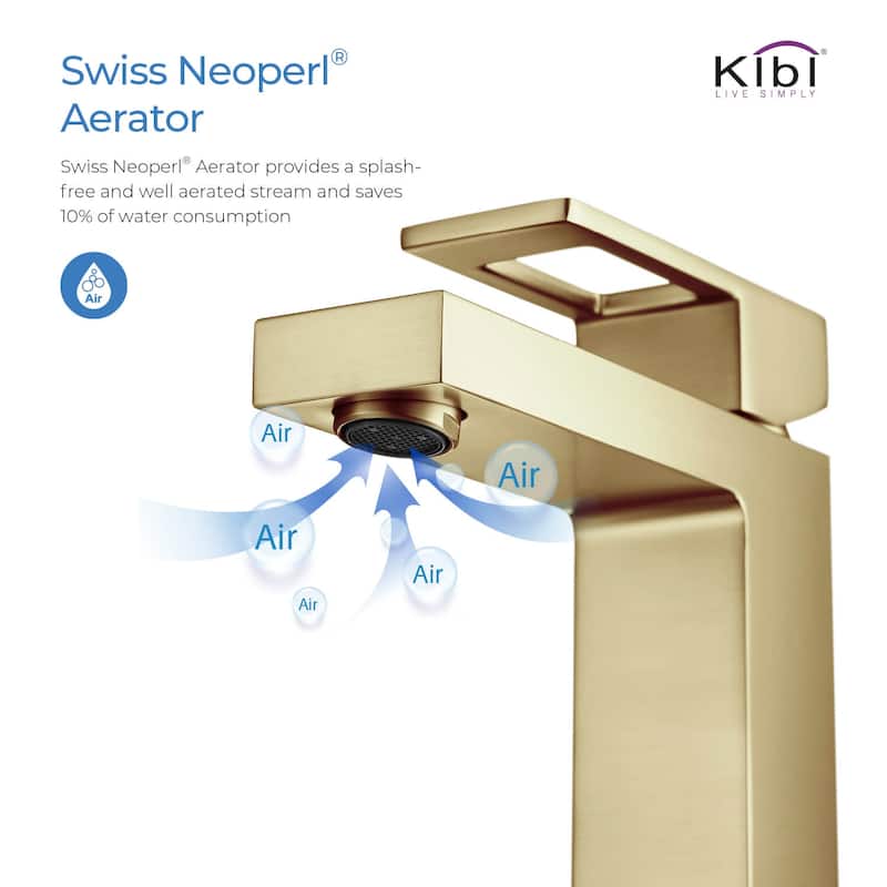 Single-handle Bathroom Vanity Sink Faucet w/ Water Hose