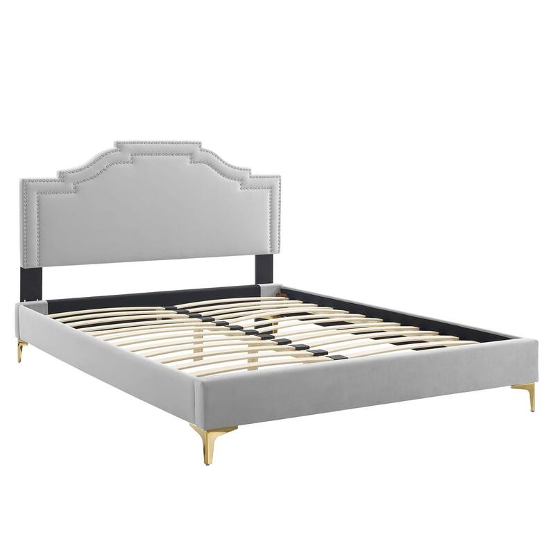 Adelaide Performance Velvet King Platform Bed