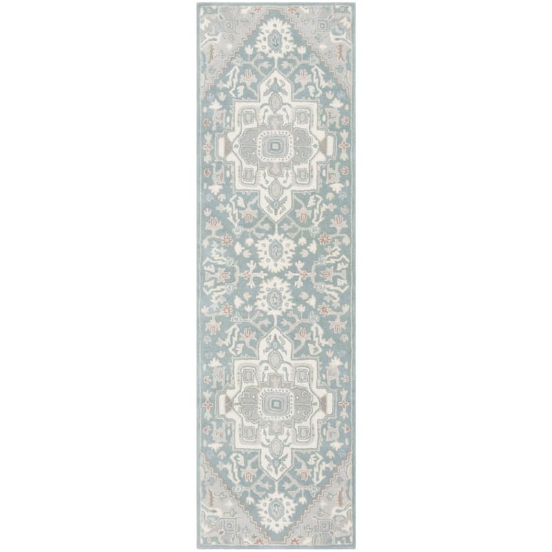SAFAVIEH Handmade Heritage Fountain Swirl Traditional Oriental Wool Rug