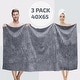 preview thumbnail 34 of 61, Classic Turkish Towels Cotton Bath Sheets Set of 3 Oversized Ribbed Towels, Ultra-Soft & Absorbent - 40x65