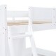 preview thumbnail 15 of 33, Full Size Solid Wood Loft Bed with Desk and Shelf for Kids