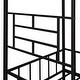 preview thumbnail 8 of 12, Black Twin Size Metal House Bed Frame with Slatted Support
