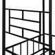 preview thumbnail 8 of 10, Twin Size Metal House Bed Frame with Slatted Support, Black